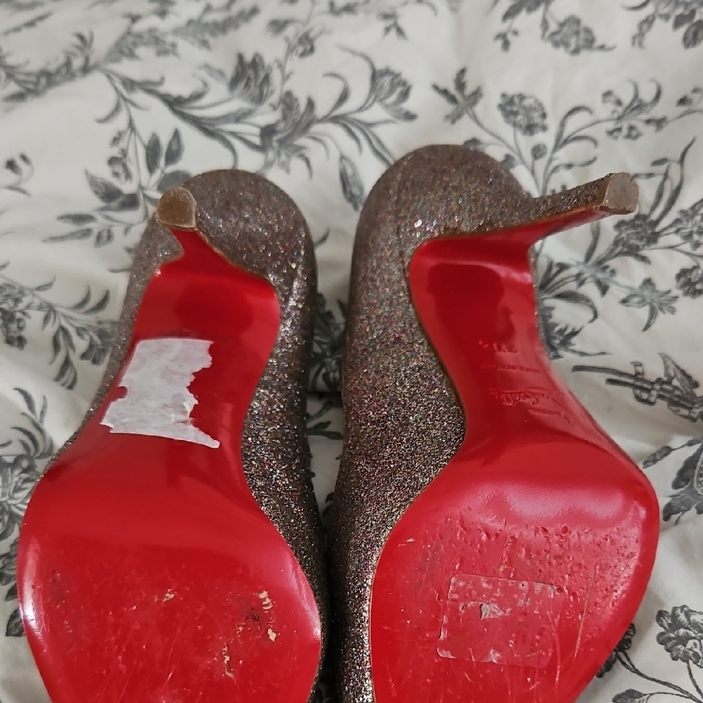 Christian Louboutin Glitter High Heels - Picture 4 of 6